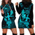 Hawaii Hoodie Dress Hula Girl Mix Polynesian Plumeria Turquoise Version LT14 - Polynesian Pride