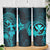 Hawaii Skinny Tumbler Hula Girl Mix Polynesian Plumeria Turquoise Version