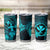 Hawaii Tumbler Cup Hula Girl Mix Polynesian Plumeria Turquoise Version