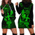 Hawaii Hoodie Dress Hula Girl Mix Polynesian Plumeria Green Version LT14 - Polynesian Pride