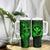 Hawaii Tumbler With Handle Hula Girl Mix Polynesian Plumeria Green Version