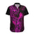 Hawaii Hawaiian Shirt King Kamehameha Mix Polynesian Plumeria Pink Version LT14 Pink - Polynesian Pride