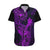 Hawaii Hawaiian Shirt King Kamehameha Mix Polynesian Plumeria Purple Version LT14 Purple - Polynesian Pride