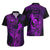 Hawaii Hawaiian Shirt King Kamehameha Mix Polynesian Plumeria Purple Version LT14 - Polynesian Pride