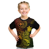 Hawaii Kid T Shirt Pineapple Mix Polynesian Plumeria Reggae Version LT14 Reggae - Polynesian Pride
