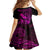 Hawaii Kid Short Sleeve Dress Pineapple Mix Polynesian Plumeria Pink Version LT14 - Polynesian Pride