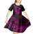 Hawaii Kid Short Sleeve Dress Pineapple Mix Polynesian Plumeria Pink Version LT14 - Polynesian Pride