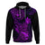 Hawaii Hoodie Pineapple Mix Polynesian Plumeria Purple Version LT14 Pullover Hoodie Purple - Polynesian Pride