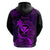 Hawaii Hoodie Pineapple Mix Polynesian Plumeria Purple Version LT14 - Polynesian Pride