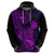 Hawaii Hoodie Pineapple Mix Polynesian Plumeria Purple Version LT14 - Polynesian Pride