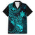 Hawaii Family Matching Puletasi Dress and Hawaiian Shirt Pineapple Mix Polynesian Plumeria Turquoise Version LT14 Dad's Shirt - Short Sleeve Turquoise - Polynesian Pride