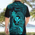 Hawaii Hawaiian Shirt Pineapple Mix Polynesian Plumeria Turquoise Version LT14 - Polynesian Pride