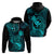 Hawaii Hoodie Pineapple Mix Polynesian Plumeria Turquoise Version LT14 - Polynesian Pride