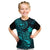 Hawaii Kid T Shirt Pineapple Mix Polynesian Plumeria Turquoise Version LT14 Turquoise - Polynesian Pride