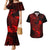 Hawaii Couples Matching Mermaid Dress and Hawaiian Shirt Pineapple Mix Polynesian Plumeria Red Version LT14 Red - Polynesian Pride