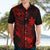 Hawaii Hawaiian Shirt Pineapple Mix Polynesian Plumeria Red Version LT14 - Polynesian Pride