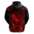 Hawaii Hoodie Pineapple Mix Polynesian Plumeria Red Version LT14 - Polynesian Pride