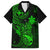 hawaii-family-matching-long-sleeve-bodycon-dress-and-hawaiian-shirt-pineapple-mix-polynesian-plumeria-green-version