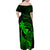 hawaii-family-matching-off-shoulder-maxi-dress-and-hawaiian-shirt-pineapple-mix-polynesian-plumeria-green-version