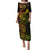 Hawaii Family Matching Puletasi Dress and Hawaiian Shirt Shaka Tattoo Mix Polynesian Plumeria Reggae Version LT14 Mom's Dress Reggae - Polynesian Pride