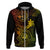 Hawaii Hoodie Shaka Tattoo Mix Polynesian Plumeria Reggae Version LT14 Zip Hoodie Reggae - Polynesian Pride