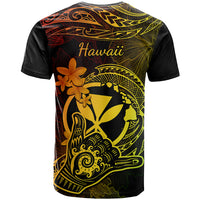 Hawaii T Shirt Shaka Tattoo Mix Polynesian Plumeria Reggae Version LT14 - Polynesian Pride