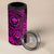 Hawaii 4 in 1 Can Cooler Tumbler Shaka Tattoo Mix Polynesian Plumeria Pink Version