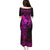Hawaii Family Matching Puletasi Dress and Hawaiian Shirt Shaka Tattoo Mix Polynesian Plumeria Pink Version LT14 - Polynesian Pride