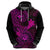 Hawaii Hoodie Shaka Tattoo Mix Polynesian Plumeria Pink Version LT14 - Polynesian Pride