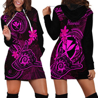 hawaii-hoodie-dress-shaka-tattoo-mix-polynesian-plumeria-pink-version