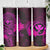 Hawaii Skinny Tumbler Shaka Tattoo Mix Polynesian Plumeria Pink Version