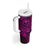 Hawaii Tumbler With Handle Shaka Tattoo Mix Polynesian Plumeria Pink Version