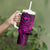 Hawaii Tumbler With Handle Shaka Tattoo Mix Polynesian Plumeria Pink Version