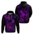 Hawaii Hoodie Shaka Tattoo Mix Polynesian Plumeria Purple Version LT14 - Polynesian Pride