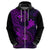 Hawaii Hoodie Shaka Tattoo Mix Polynesian Plumeria Purple Version LT14 - Polynesian Pride