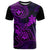 Hawaii T Shirt Shaka Tattoo Mix Polynesian Plumeria Purple Version LT14 Purple - Polynesian Pride