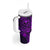 Hawaii Tumbler With Handle Shaka Tattoo Mix Polynesian Plumeria Purple Version