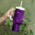 Hawaii Tumbler With Handle Shaka Tattoo Mix Polynesian Plumeria Purple Version