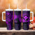 Hawaii Tumbler With Handle Shaka Tattoo Mix Polynesian Plumeria Purple Version