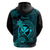 Hawaii Hoodie Shaka Tattoo Mix Polynesian Plumeria Turquoise Version LT14 - Polynesian Pride