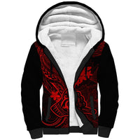 hawaii-sherpa-hoodie-shaka-tattoo-mix-polynesian-plumeria-red-version