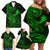 hawaii-family-matching-off-shoulder-short-dress-and-hawaiian-shirt-shaka-tattoo-mix-polynesian-plumeria-green-version