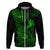 Hawaii Hoodie Shaka Tattoo Mix Polynesian Plumeria Green Version LT14 Zip Hoodie Green - Polynesian Pride