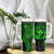 Hawaii Tumbler With Handle Shaka Tattoo Mix Polynesian Plumeria Green Version