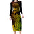 hawaii-family-matching-long-sleeve-bodycon-dress-and-hawaiian-shirt-hammerhead-shark-tattoo-mix-polynesian-plumeria-reggae-version