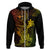 Hawaii Hoodie Hammerhead Shark Tattoo Mix Polynesian Plumeria Reggae Version LT14 Zip Hoodie Reggae - Polynesian Pride