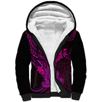 hawaii-sherpa-hoodie-hammerhead-shark-tattoo-mix-polynesian-plumeria-pink-version