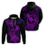 Hawaii Hoodie Hammerhead Shark Tattoo Mix Polynesian Plumeria Purple Version LT14 - Polynesian Pride