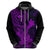 Hawaii Hoodie Hammerhead Shark Tattoo Mix Polynesian Plumeria Purple Version LT14 - Polynesian Pride