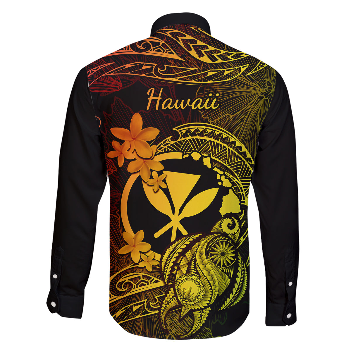 hawaii-family-matching-off-shoulder-maxi-dress-and-hawaiian-shirt-turtle-mix-polynesian-plumeria-reggae-version